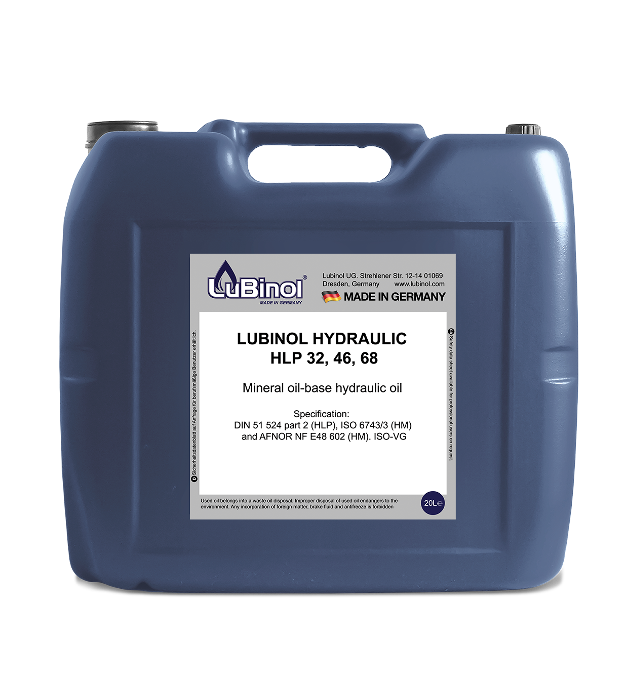 LUBINOL HYDRAULIC HLP 32, 46, 68